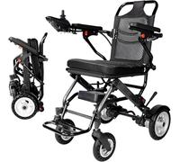 Lightweight Electric Wheelchair for Adults,12.7 kg Lightweight Electric Wheelchairs for Adults,13 km Long Range Power Wheelchair Intelligent Motorized Wheelchair for Seniors All Terrain Wheelchairs