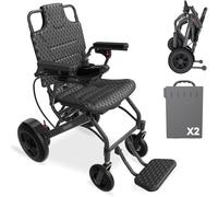 Lightweight Electric Wheelchair for Adults - Foldable, 500W Motor, 30-Mile Range, 250Lb Capacity, Airline Approved