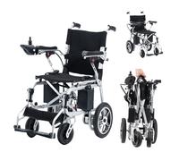 Lightweight Electric Wheelchair for Adults, Ultra-Light Design, 360W Motor, with Attendant Hand Brakes and Lapbelt