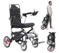 Lightweight Electric Wheelchair for Elderly and Disabled, Ultralight 15.8kg Design, Maximum 100kg Capacity, 6A Power for Enhanced Mobility