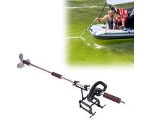 Lightweight Emergency Paddle/Drill Boat Propeller, Towing Operated Outboard Motor with Handle, Kayak Boat Drive Set for Outdoors Pond Lake(With Clamp,L-125cm(49 1/4"))