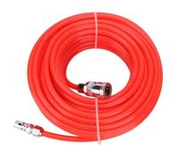 Lightweight EVA Air Compressor Hose, 5mm ID 8mm OD Flexible Pneumatic Line with Male & Female Quick Connectors for Tools red 5m