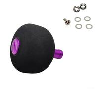 Lightweight EVA Spherical Knob for DIY Fishing Reel Modification Compatible with Casting and Reels Complete Kit (purple)