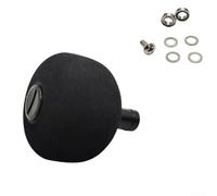 Lightweight EVA Spherical Knob for DIY Fishing Reel Modification Compatible with Casting and Reels Complete Kit (black)