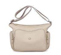 Lightweight fashion nylon cloth bag women's simple multi-bag commuter one-shoulder solid color crossbody bag(Milky white,Width 22 Height 20 Thickness 9cm)