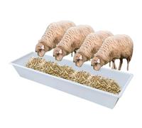 Lightweight Feed Trough for Livestock Goats Calves, Reusable Poultry Feeding Trough & Hay Food Feeder for Sheds/Pasture/Farm, Versatile Feed Troughs Planter(L 150cm (59 1/10in))