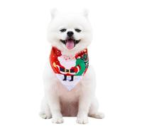 Lightweight Festive Pet Scarf for Dogs, 1man dragging L | Christmas Triangle Bandana with Secure Tie Closure, Holiday Picture Accent