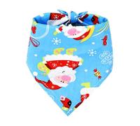 Lightweight Festive Pet Scarf for Dogs, Old man1 S | Christmas Triangle Bandana with Secure Tie Closure, Holiday Picture Accent