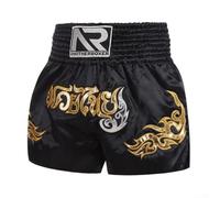 Lightweight Fiber Blend Fight Shorts for Gym Training(Black XL)