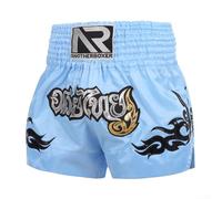 Lightweight Fiber Blend Fight Shorts for Gym Training(Bule XL)