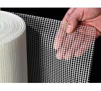 Lightweight Fiberglass Reinforcement Mesh Roll - 50m x 0.5cm Ideal for Drywall & Concrete Anti-Cracking Heat InsulationAdhesive for Strong Bonding
