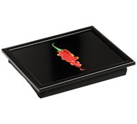 Lightweight Flaming Chilli Lap Tray, Durable Constructed Serving Tray For Bedroom, Versatile Kitchen Tray Premier Housewares Black One Size