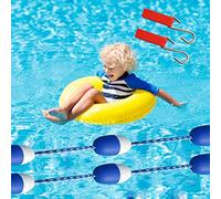 Lightweight Floating Pool Lane Divider Rope with Floats, Commercial Grade Line for Pool Competition & Shallow Zone Division