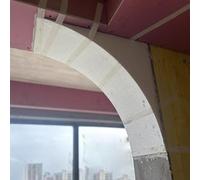 Lightweight Foam Arch Kit for Doorway, Set of 2 Precurved Door Arch Molding, Interior Living Room Bedroom Decorative Door Frame Covers(27.5x27.5x27.5cm/10.8x10.8x10.8")