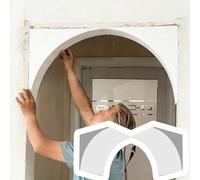 Lightweight Foam Door Arch Kit2Pack 3D Door Frame Set Easy DIY Installation Curved Small Bets (W38cm x D20cm) for Home Decor and Events.