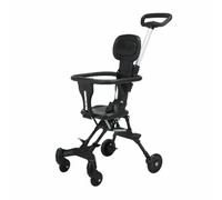 Lightweight Foldable Baby Stroller - Two-Way Handcart for Outdoor Walking with One-Click Folding Mechanism