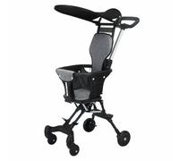 Lightweight Foldable Baby Stroller - Two-Way Handcart for Outdoor Walking with One-Click Folding Mechanism