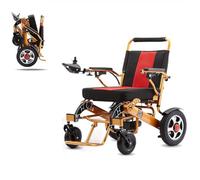 Lightweight Foldable Electric Wheelchair, Intelligent Auto Four-Wheeled Mobility Scooter for The Elderly and Disabled, Maximum Range of 15 Miles