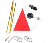 Lightweight Foldable Flagpole Kit 47inch Aluminum
