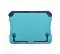 Lightweight Foldable Music Stand for Desktop, Adjustable Holder for Music Papers and Cookbooks, Easy Storage (Blue)