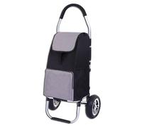 Lightweight Foldable Shopping Cart with Removable Waterproof Bag Sturdy All-Terrain Wheels Ideal for Camping and Grocery Shopping.