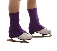 Lightweight Foldable Skating Boot Covers for Ice Rinks Rehearsals and Performances with Machine Wash Cold Care (Purple)