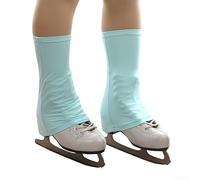 Lightweight Foldable Skating Boot Covers for Ice Rinks Rehearsals and Performances with Machine Wash Cold Care (blue)