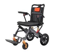 Lightweight Foldable Transport Wheelchair for Adults Portable Aluminum Transfer Wheel Chair for Travel & Daily Use, 220LBS Capacity(20cm/7.87in)
