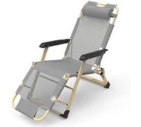 Lightweight Folding Chair Reclining Garden Recliner Portable Outdoor Chaise Loun Adjustable Garden Chairs for Relaxat Beach and Patio Use