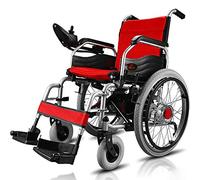 Lightweight Folding Electric Wheelchair, Deluxe Fold Foldable Power Compact Mobility Aid Wheel C