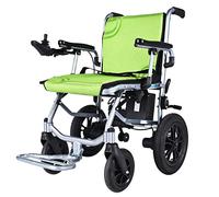 Lightweight Folding Electric Wheelchairs, Electric Power Or Manual Wheelchair for Disabled with Joystick(A)