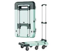 Lightweight Folding Flatbed Trolley Hand Pulled Cart for Home Office and Business Use Portable Moving Trolley for Easy Transport and Sto