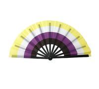 Lightweight Folding Hand Rainbows Dance Decoration Hand Fan Rainbows Fan Decorations Folding Gift Music Festival