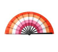 Lightweight Folding Hand Rainbows Dance Decoration Hand Fan Rainbows Fan Decorations Folding Gift Music Festival