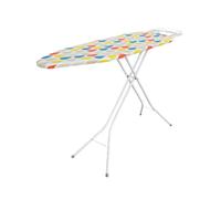 Lightweight Folding Ironing Board Iron Board Iron Rest Sturdy 4 Leg With Strong Frame And 100% Cotton Cover Ironing Boards Free Standing Compact Easy Carry (97x30cm))