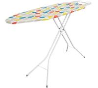 Lightweight Folding Ironing Board Iron Board Iron Rest Sturdy 4 Leg With Strong Frame And 100% Cotton Cover Ironing Boards Free Standing Compact Easy Carry (105x33cm)