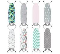 Lightweight Folding Ironing Board Iron Board Iron Rest Sturdy 4 Leg With Strong Frame And 100% Cotton Cover Ironing Boards Free Standing Compact Easy Carry (Medium (97 x 30cm))