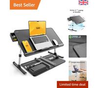 Lightweight Folding Laptop Bed Tray - Angle & Height Adjustable for Comfort
