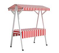 Lightweight Folding Market Stall Frame - Portable Display Stand for Outdoor Vendors, Ideal for Selling Cakes, Fruits, Flowers, Thrift Items at Markets, Festivals, and Events