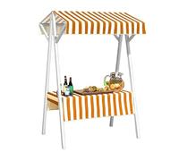 Lightweight Folding Market Stall Frame - Versatile Display Stand for Outdoor Vendors, Ideal for Cakes, Fruits, Flowers, and Thrift Sales at Street Food Events