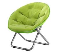 Lightweight Folding Moon Chair for Bedroom & Living Room - Navy Blue Saucer Chair with 125kg Capacity, Perfect for Reading & Lounging Comfort