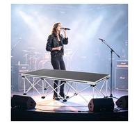 Lightweight Folding Performance Stage, Heavy Duty Aluminum Portable Stages Platform for Singer, Guitar Player, Concert, Restaurant Live Show