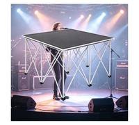 Lightweight Folding Performance Stage, Heavy Duty Aluminum Portable Stages Platform for Singer, Guitar Player, Concert, Restaurant Live Show