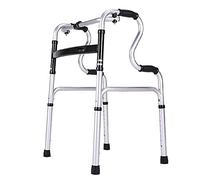Lightweight Folding Rollator Walker, Adjustable Height Stand Upright Walker for Tall People/Adult/Elderly, Portable Walkers(No seat)