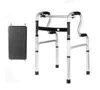 Lightweight Folding Rollator Walker, Adjustable Height Stand Upright Walker for Tall People/Adult/Elderly, Portable Walkers(with seat)