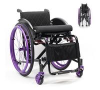 Lightweight Folding Sports Wheelchair, Adjustable Height for Enhanced Mobility and Active Lifestyles