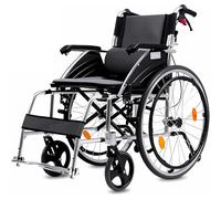 Lightweight Folding Travel Wheelchair, Ultralight Aluminum Wheelchairs with Self Propelled, Active Wheelchair for Home and on the go, Load Capacity 150kg