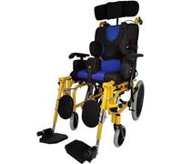 Lightweight Folding Wheelchair, Manual Self Propelled Multi-Functional Disabled Wheelchair - Breathable Comfortable,Child Wheelchair