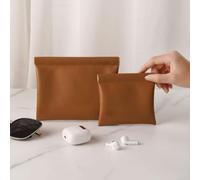 Lightweight For Mini PU Storage Bag Designed for On-the-Go Organization of For Cables Earbuds and Portable Gear (Matcha Green)