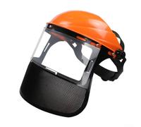 Lightweight Forestry for Hard Hat with Steel Mesh Face Guard | Integrated ear defenders, steel mesh visor, , chainsaw protection, forestry gear